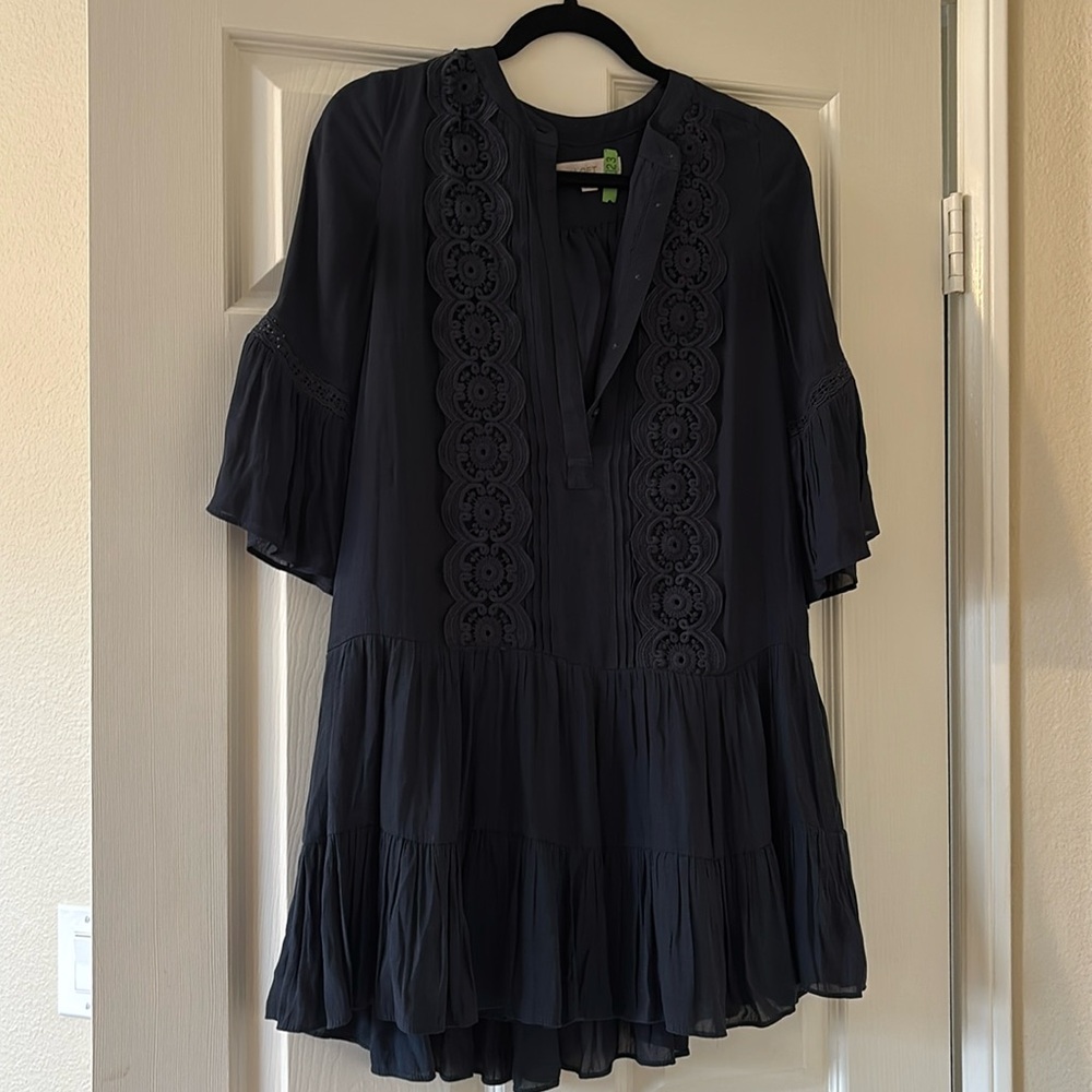 Loft Navy Formal Dress
